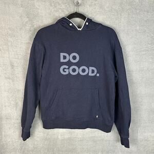 Cotopaxi Sweatshirt Womens Medium Navy Crop Hoodie Do Good Outdoor Hiking Nature